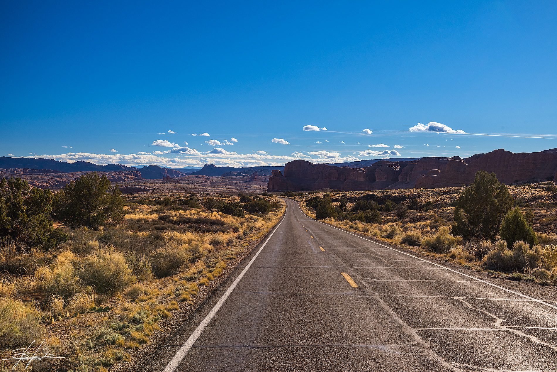 Road to Arches National Park