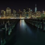 Lower manhattan by night