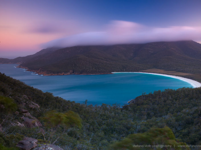 Wineglass Bay at sunset - Tasmania