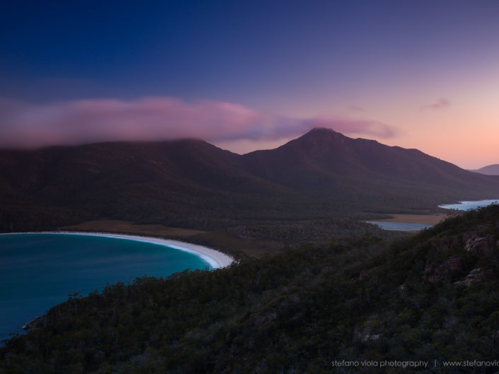 Wineglass Bay at sunset - Tasmania