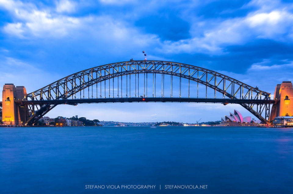 Blue hour over the Harbour Bridge & Opera House